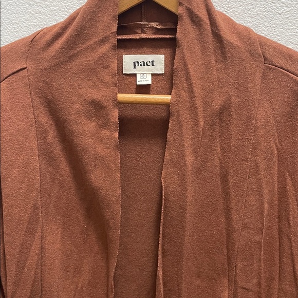 PACT Women’s Organic Cotton Saddle Heather Airplane Cardigan M/L | EUC - Picture 5 of 8